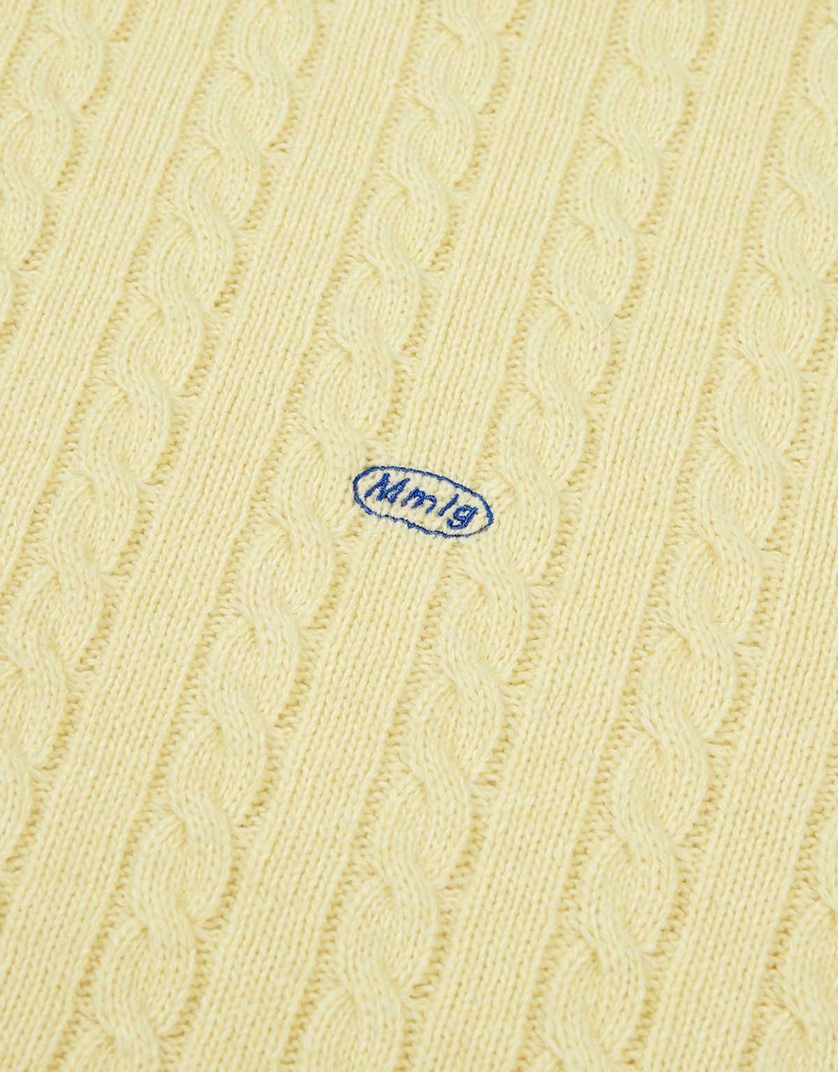 엠엠엘지(MMLG) [Mmlg] CABLE KNIT (LIGHT YELLOW)