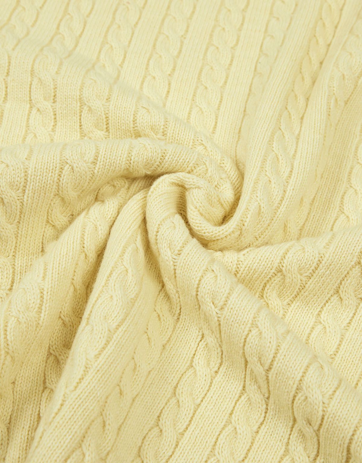 엠엠엘지(MMLG) [Mmlg] CABLE KNIT (LIGHT YELLOW)