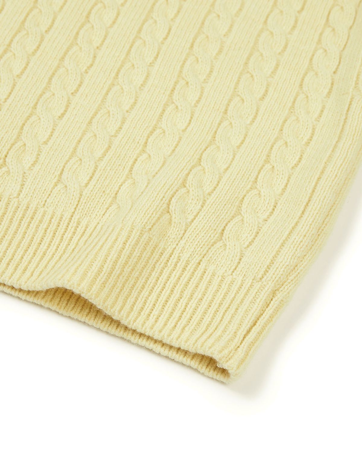 엠엠엘지(MMLG) [Mmlg] CABLE KNIT (LIGHT YELLOW)
