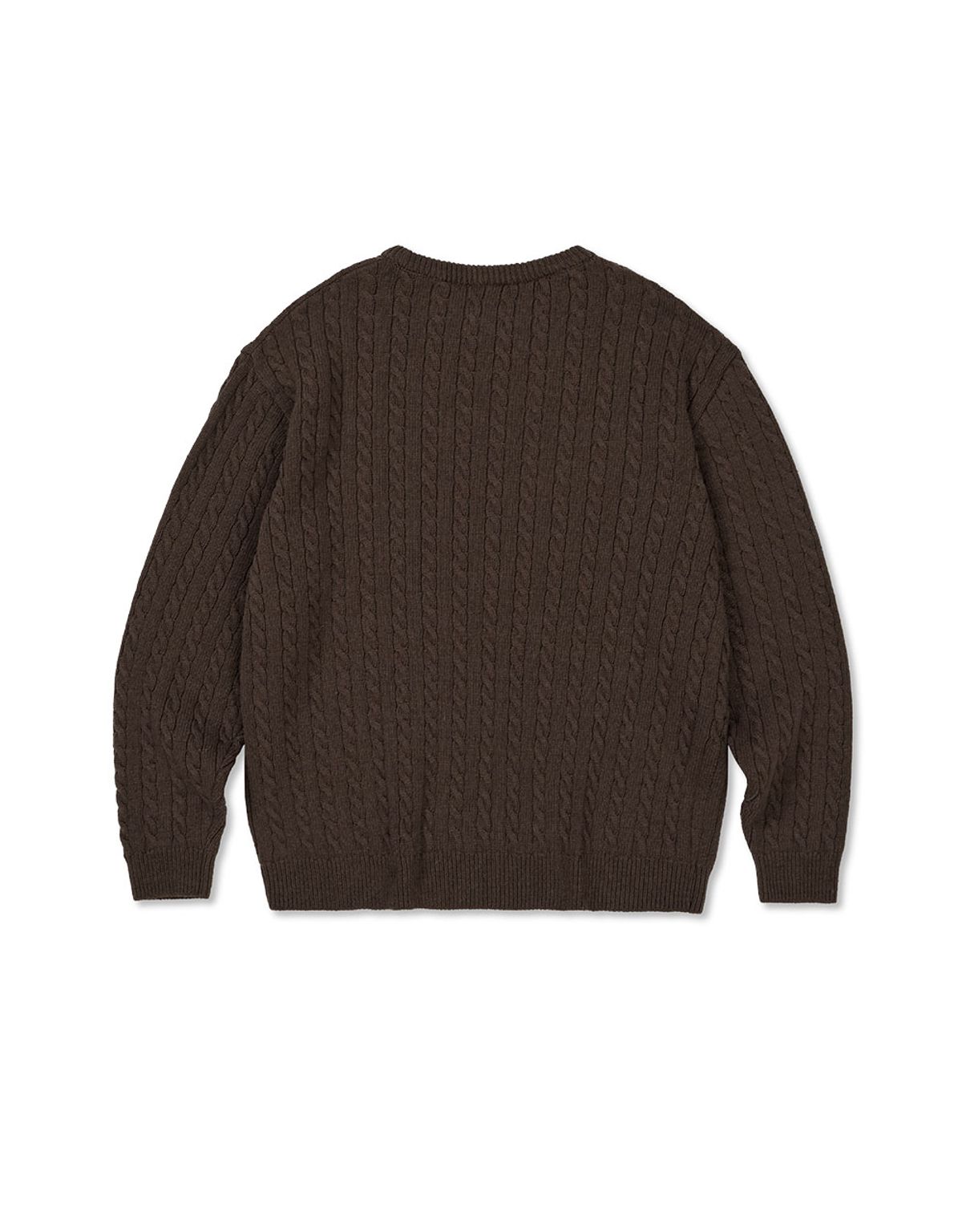 엠엠엘지(MMLG) [Mmlg] CABLE KNIT (BROWN)