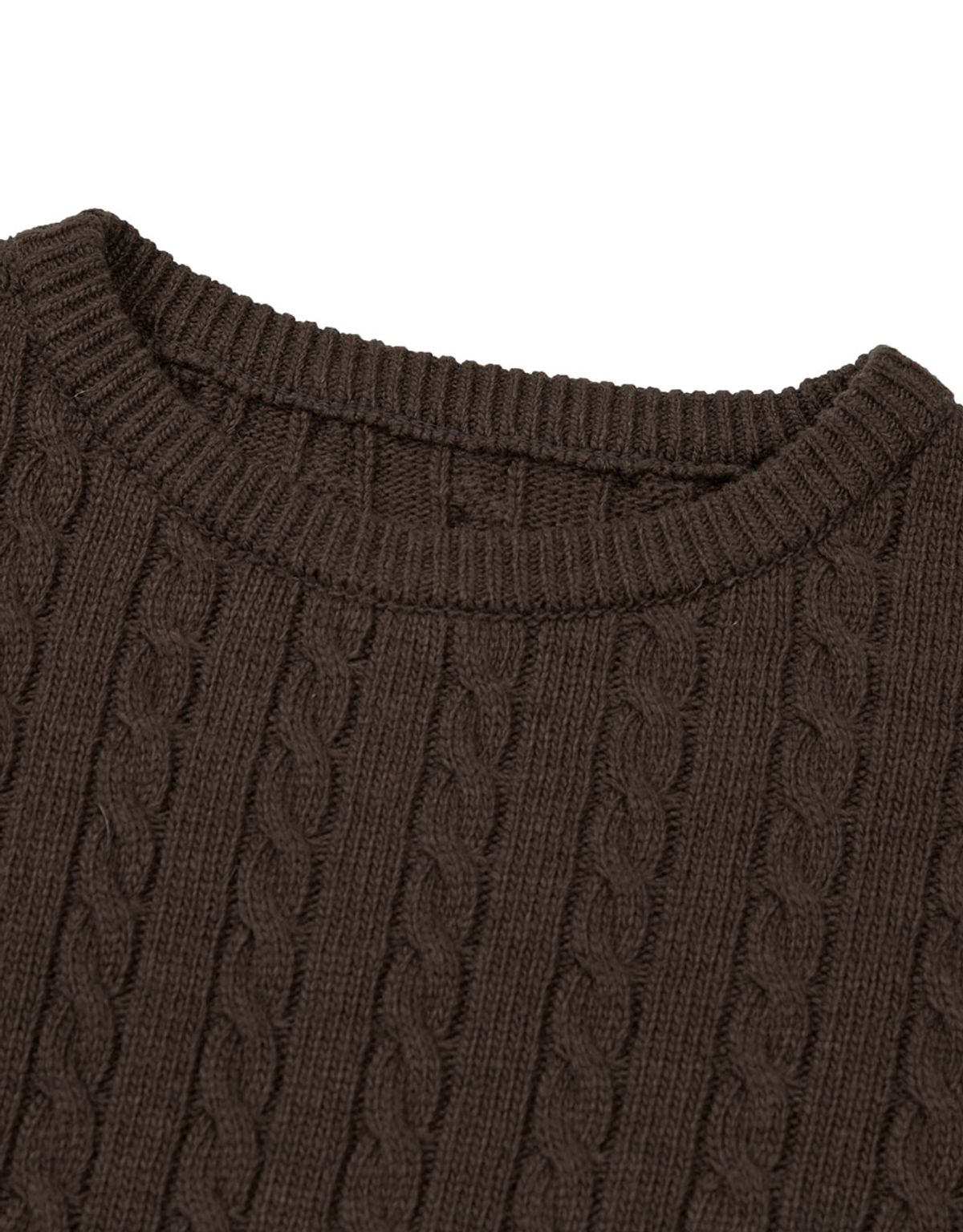 엠엠엘지(MMLG) [Mmlg] CABLE KNIT (BROWN)