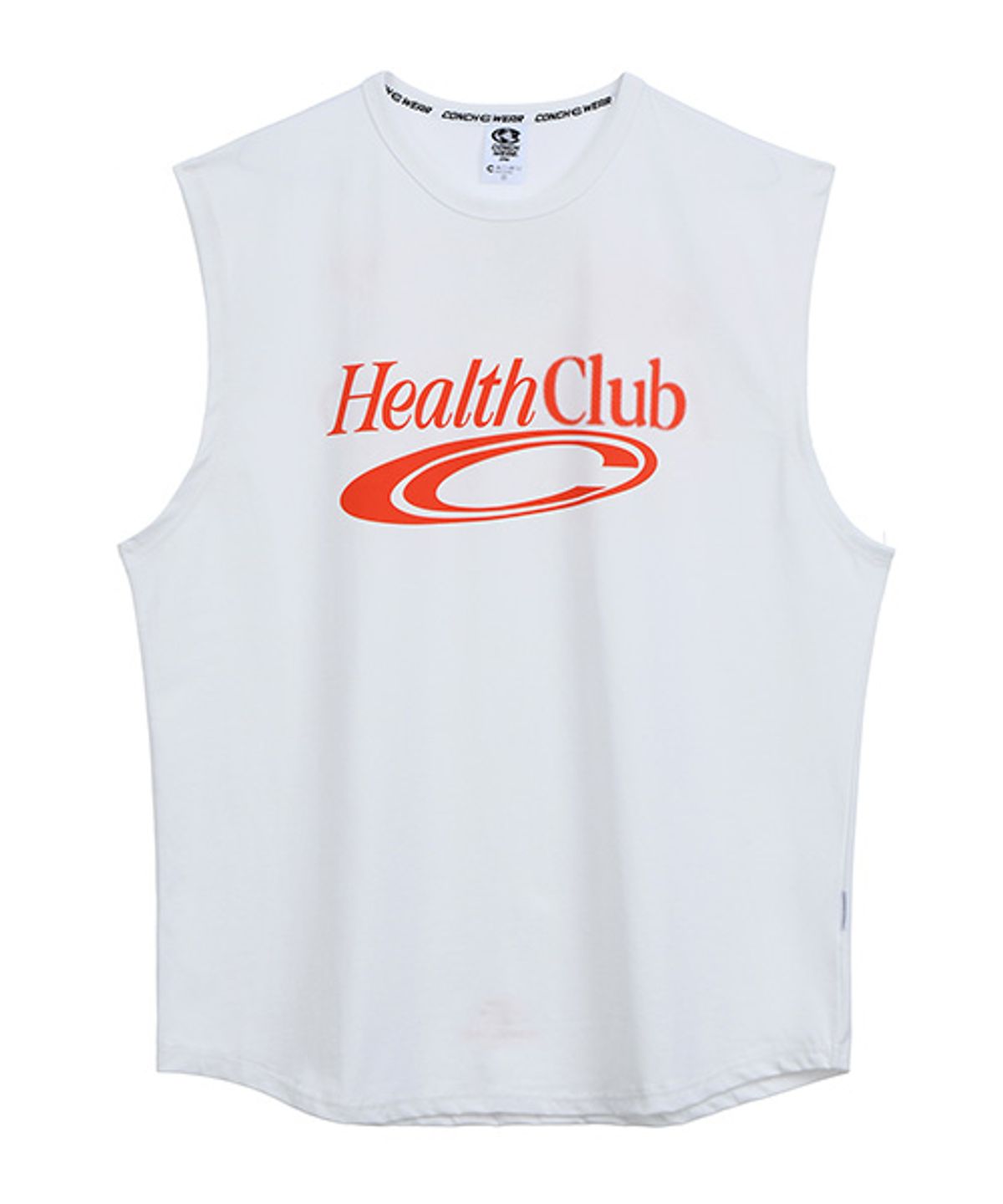 콘치웨어(CONCHWEAR) health club 슬리브리스 (화이트)