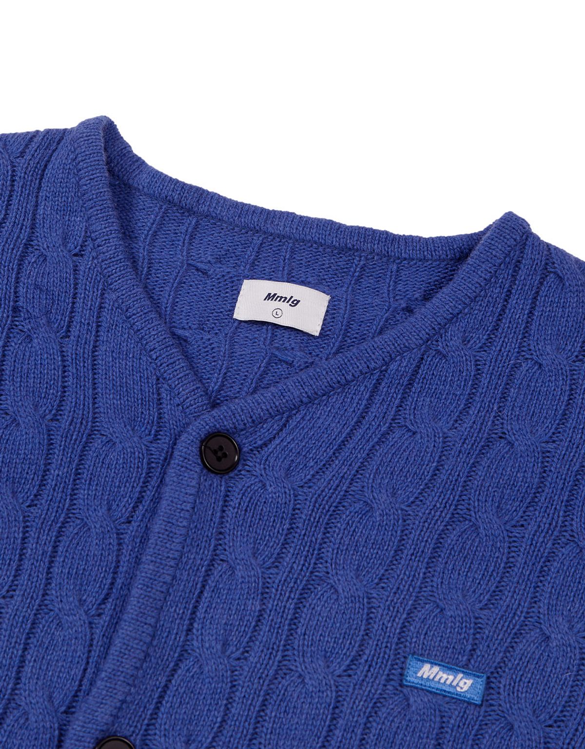엠엠엘지(MMLG) [Mmlg] CPC CABLE CARDIGAN (BLUE)