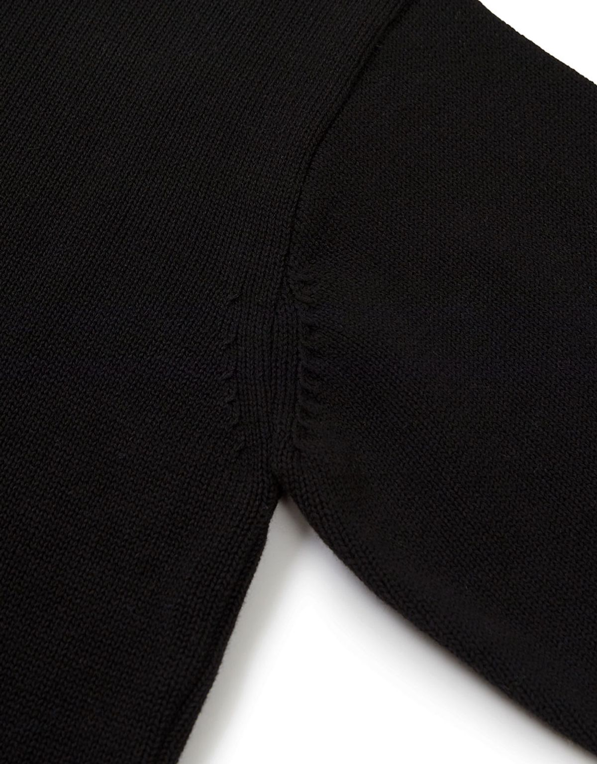 엠엠엘지(MMLG) [Mmlg] NEW MELGE COLLAR KNIT (EVERY BLACK)