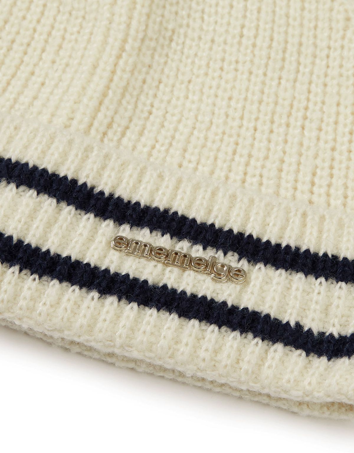 엠엠엘지(MMLG) [Mmlg] STRIPE KNITCAP (IVORY)