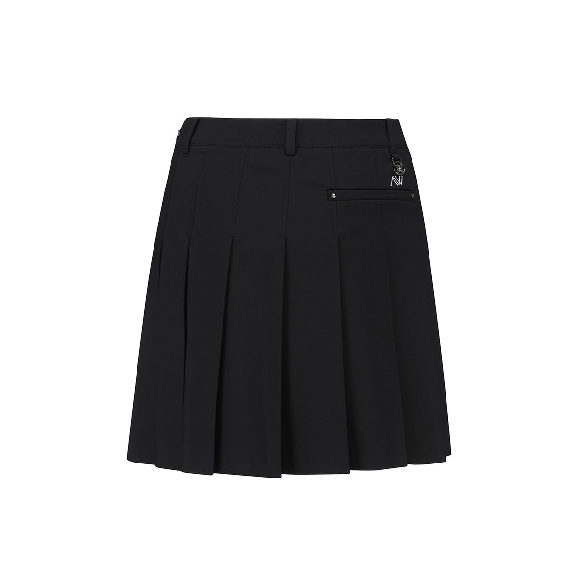 어뉴골프(ANEW GOLF) WOMEN BUCKLE DECORATIOIN PLEATS SKIRT_BK