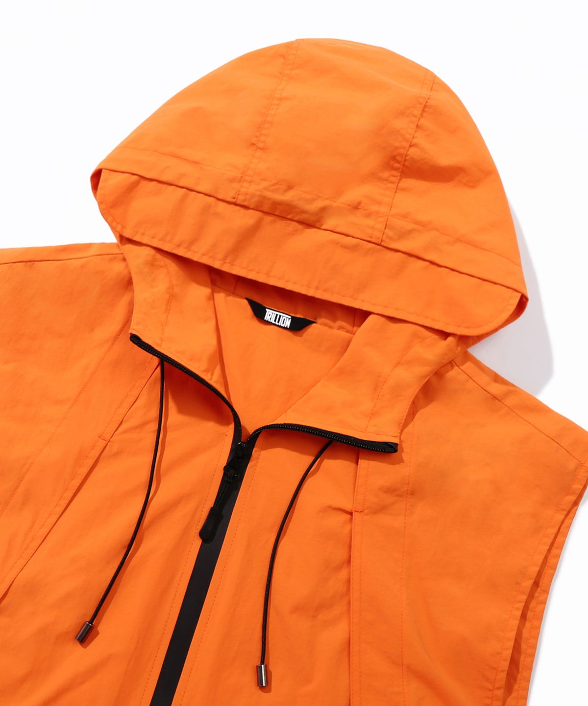 트릴리온(TRILLION) 디비전 나일론 후드 집업 베스트 (ORANGE)
