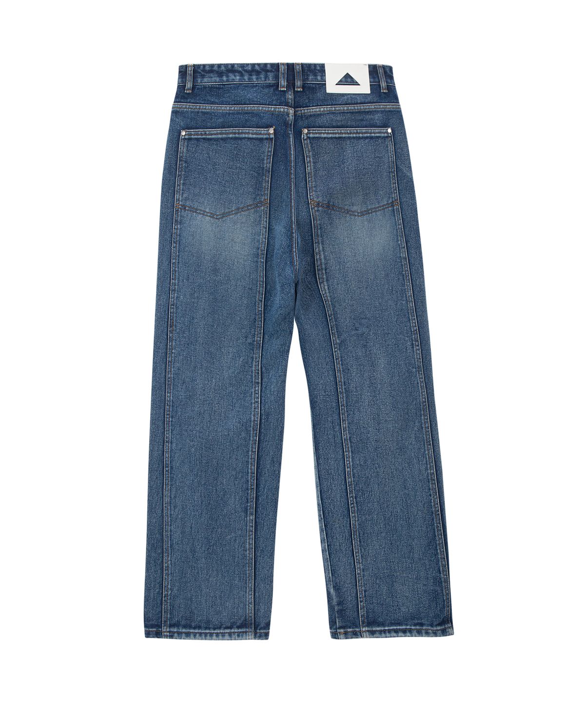 언지미크(UNGIMMICK) POCKET CUT WIDE DENIM PANTS (BLUE)