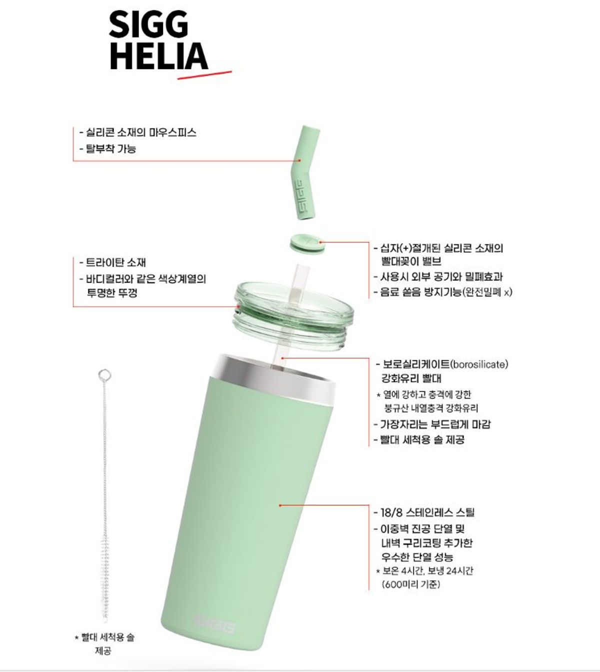 지그(SIGG) 헬리아 진공 텀블러 600ml
