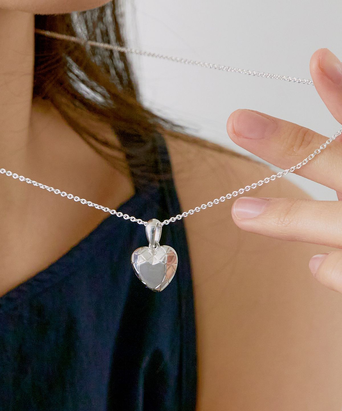 레이지앤크레이지(LAZY N CRAZY) [Silver 925] Heart necklace
