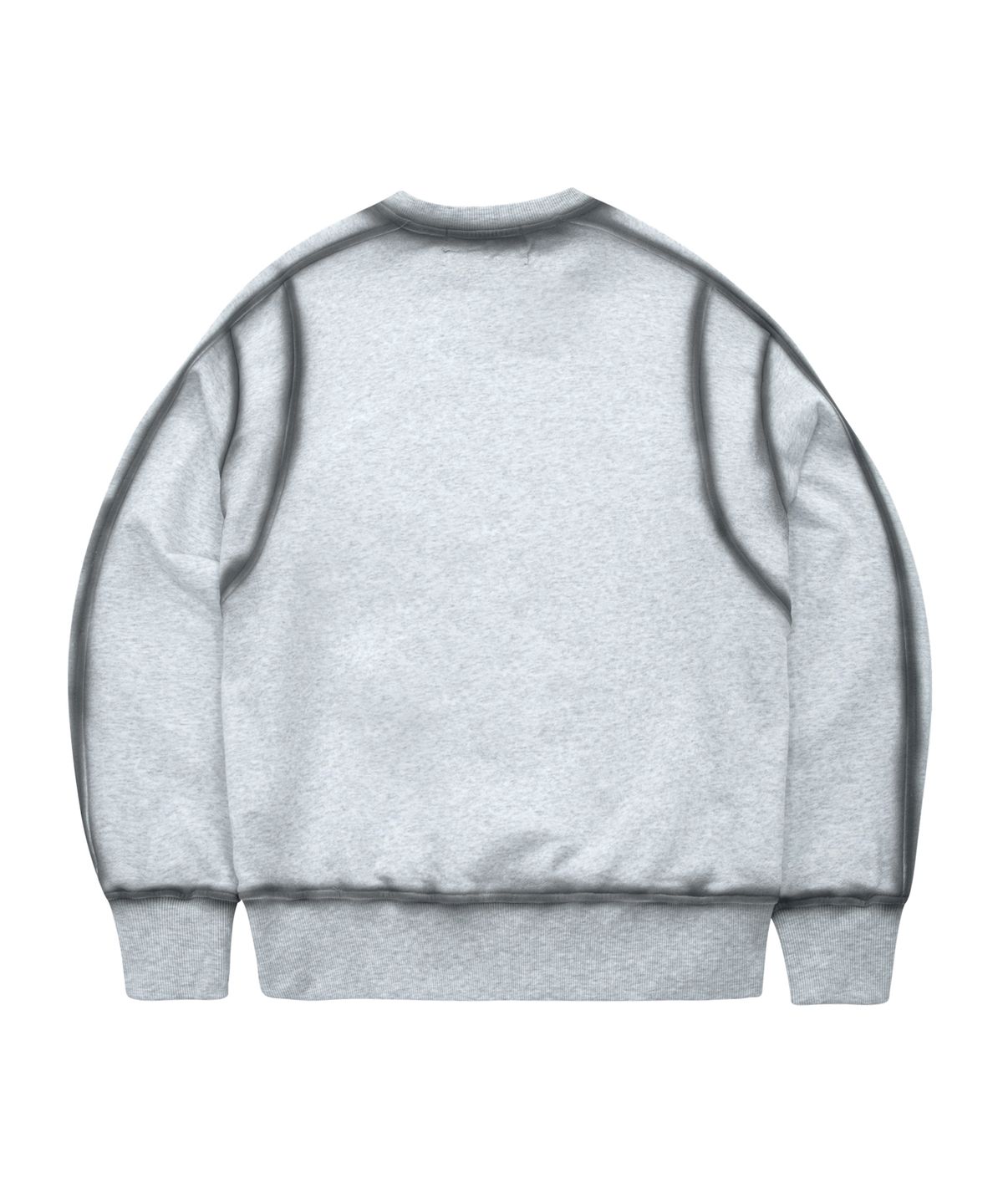 언지미크(UNGIMMICK) OIL BRUSHED SWEATSHIRT (GRAY)