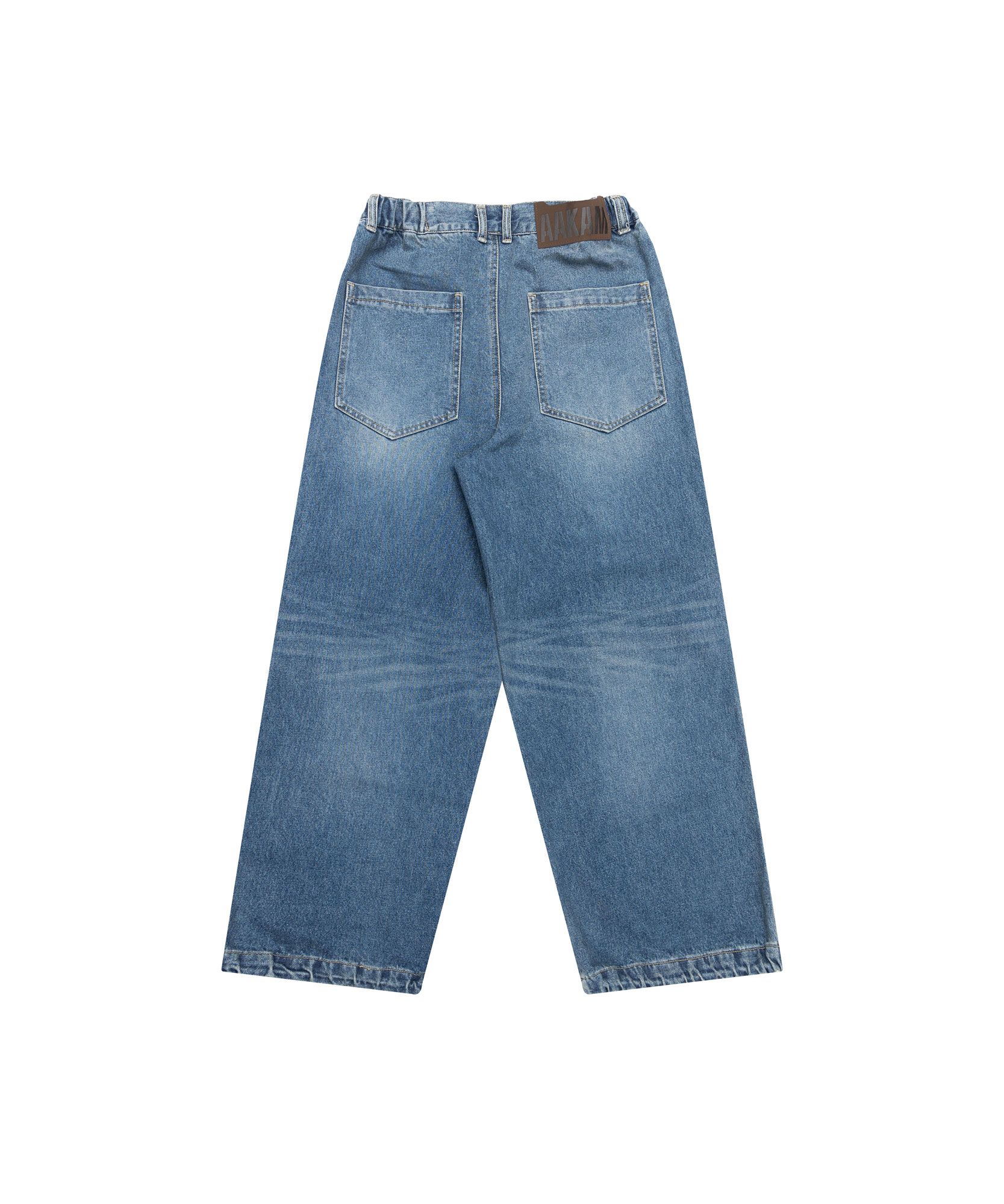 未使用品 タグ付き mukasa ムカサ mesh × denim pants