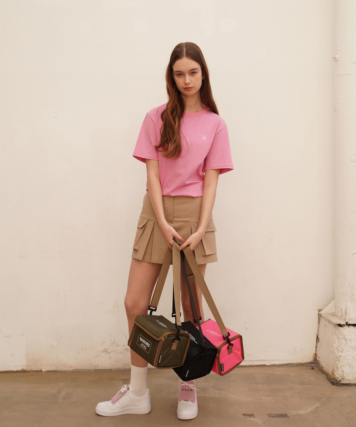 파이브아워스(5HOURS) CUBE CART BAG_KHAKI