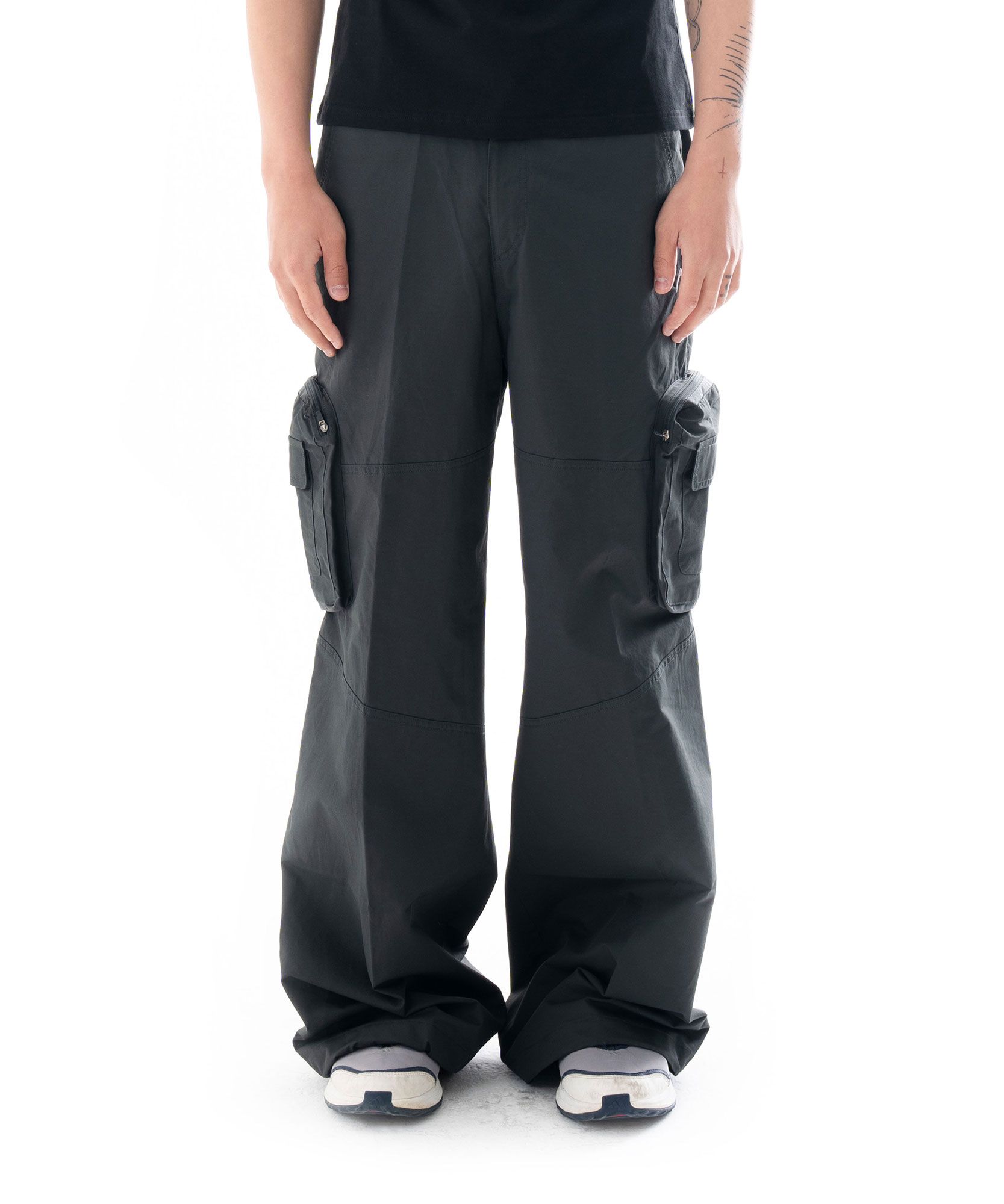 ★AAKAM★ Taped Cargo Pants Dark Green AK23PT07DG MUSINSA | AAKAM Taped Cargo Pants (Dark Green)