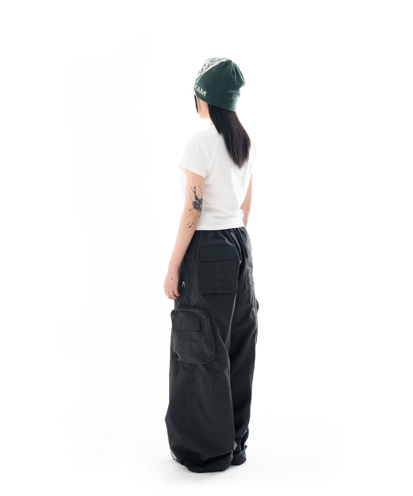 ★AAKAM★ Taped Cargo Pants Dark Green AK23PT07DG MUSINSA | AAKAM Taped Cargo Pants (Dark Green)