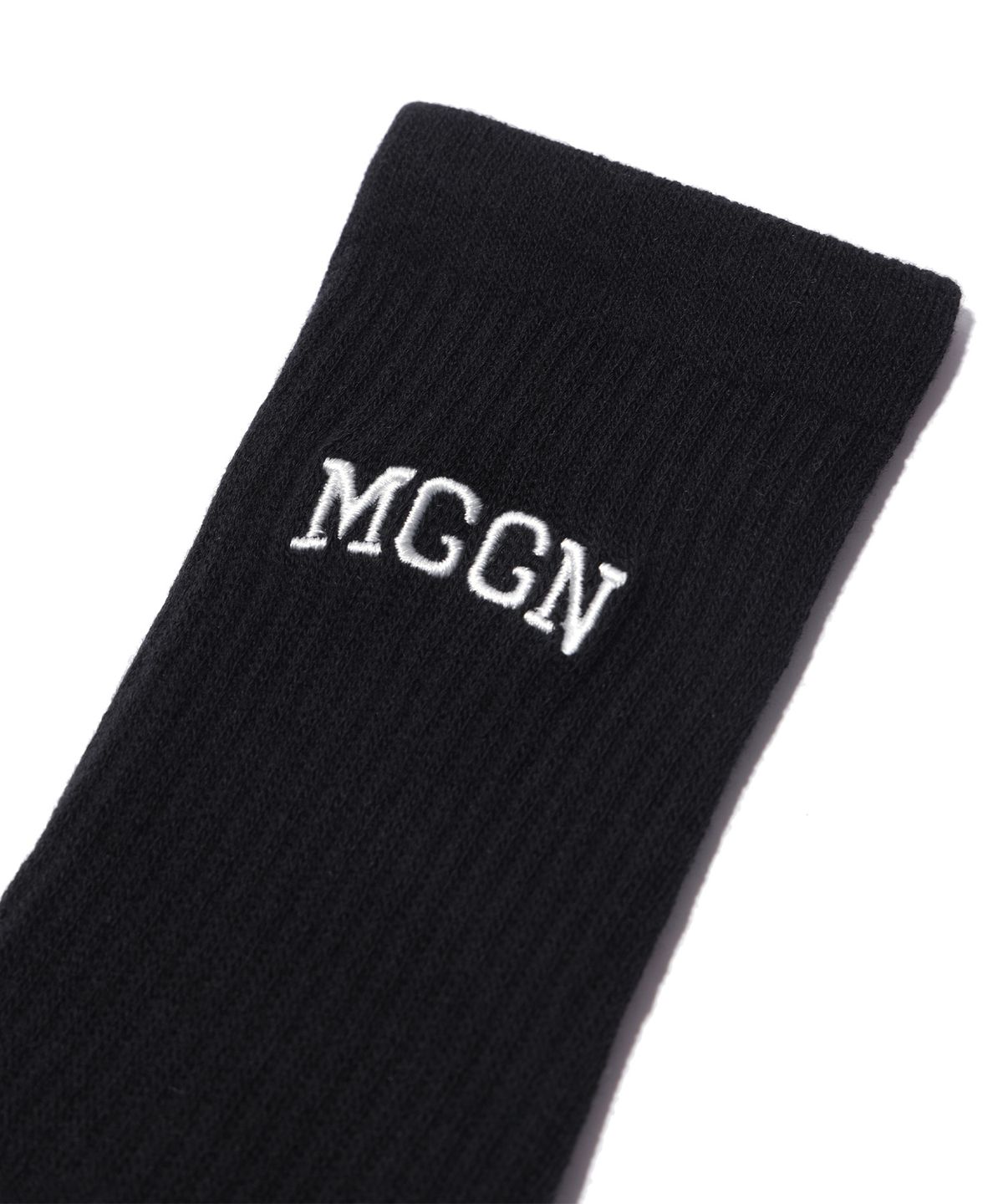맥우드건(MAGOODGAN) 애슬레틱 9401 로고자수 블랙 스포츠삭스