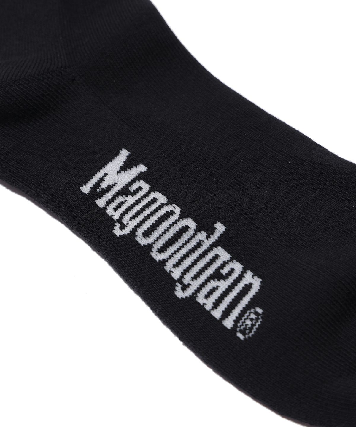 맥우드건(MAGOODGAN) 애슬레틱 9401 로고자수 블랙 스포츠삭스