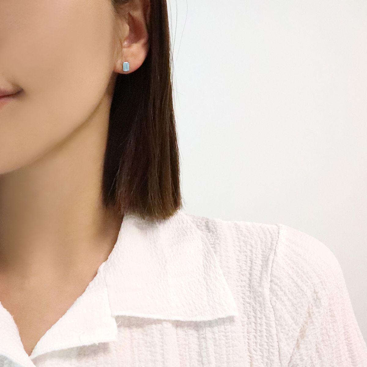 폴브리알(PAUL BRIAL) 스퀘어 큐빅 귀걸이 PJSE0182