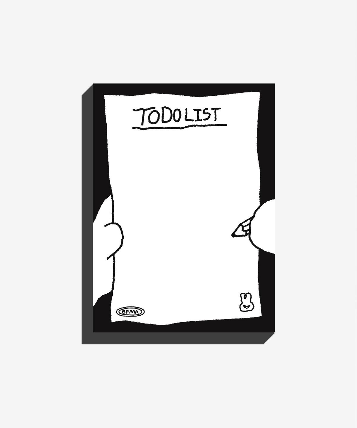 벌룬프렌즈(BALLOON FRIENDS) [SET] WORKING RABBIT DOODLE 메모패드 2종(위클리/투두리스트)