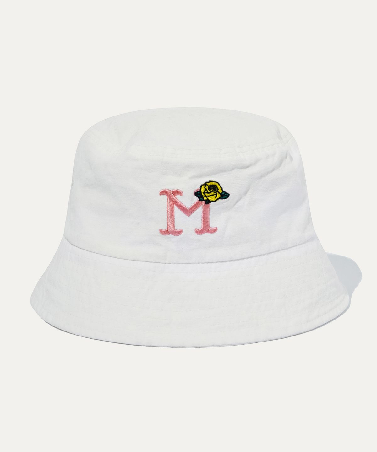 마욜(MAYOL) 빅 로고 버킷햇_화이트