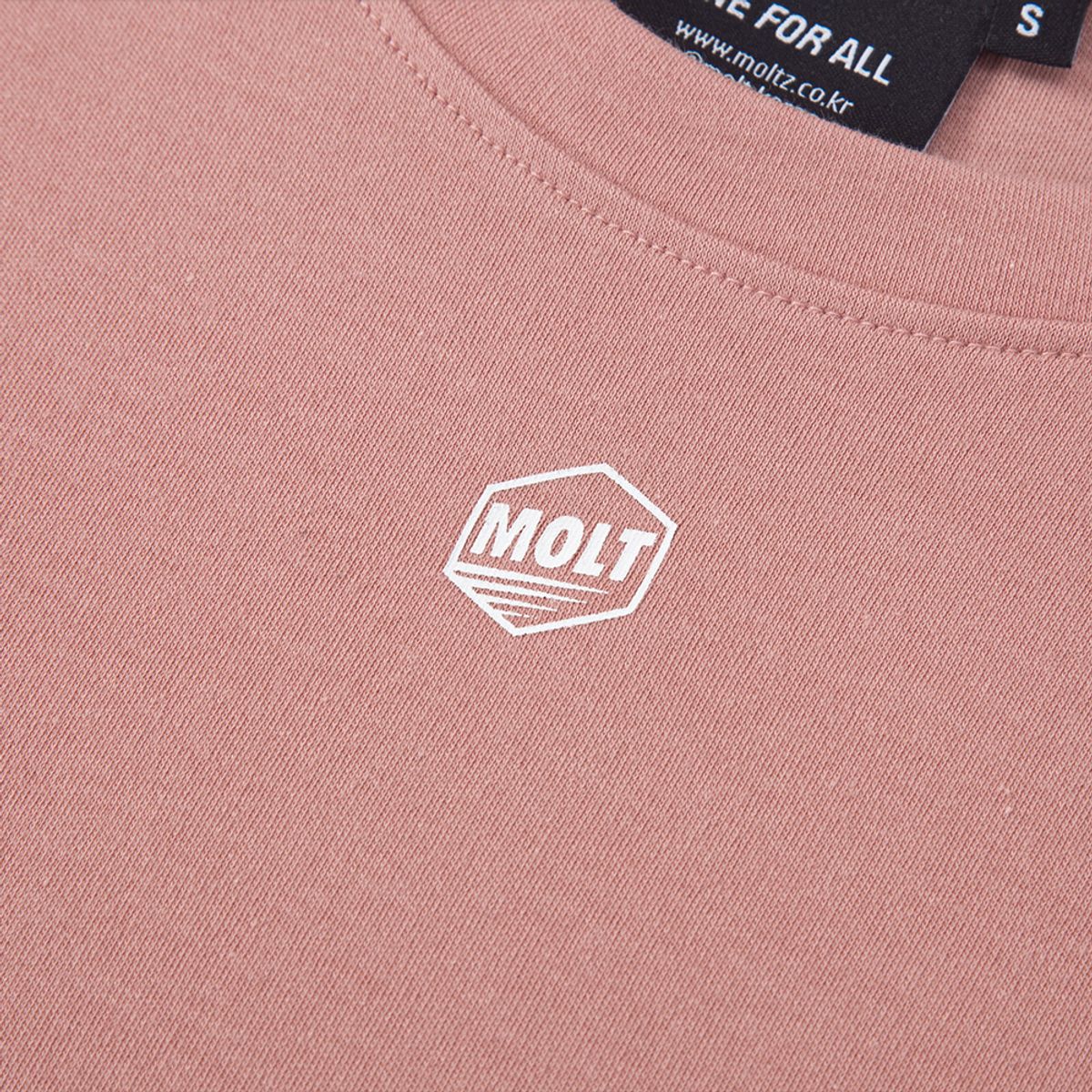 몰트(MOLT) Signature s로고 액티브 스탠다드 반팔티(로즈핑크)