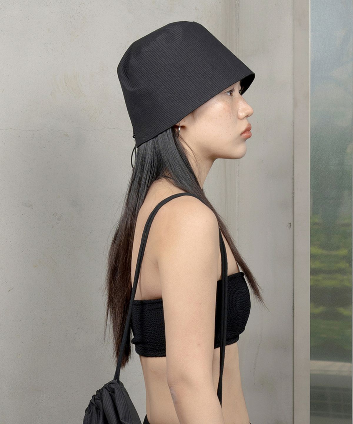 힌지(HINGE) HNG 투웨이 버킷햇 / 블랙