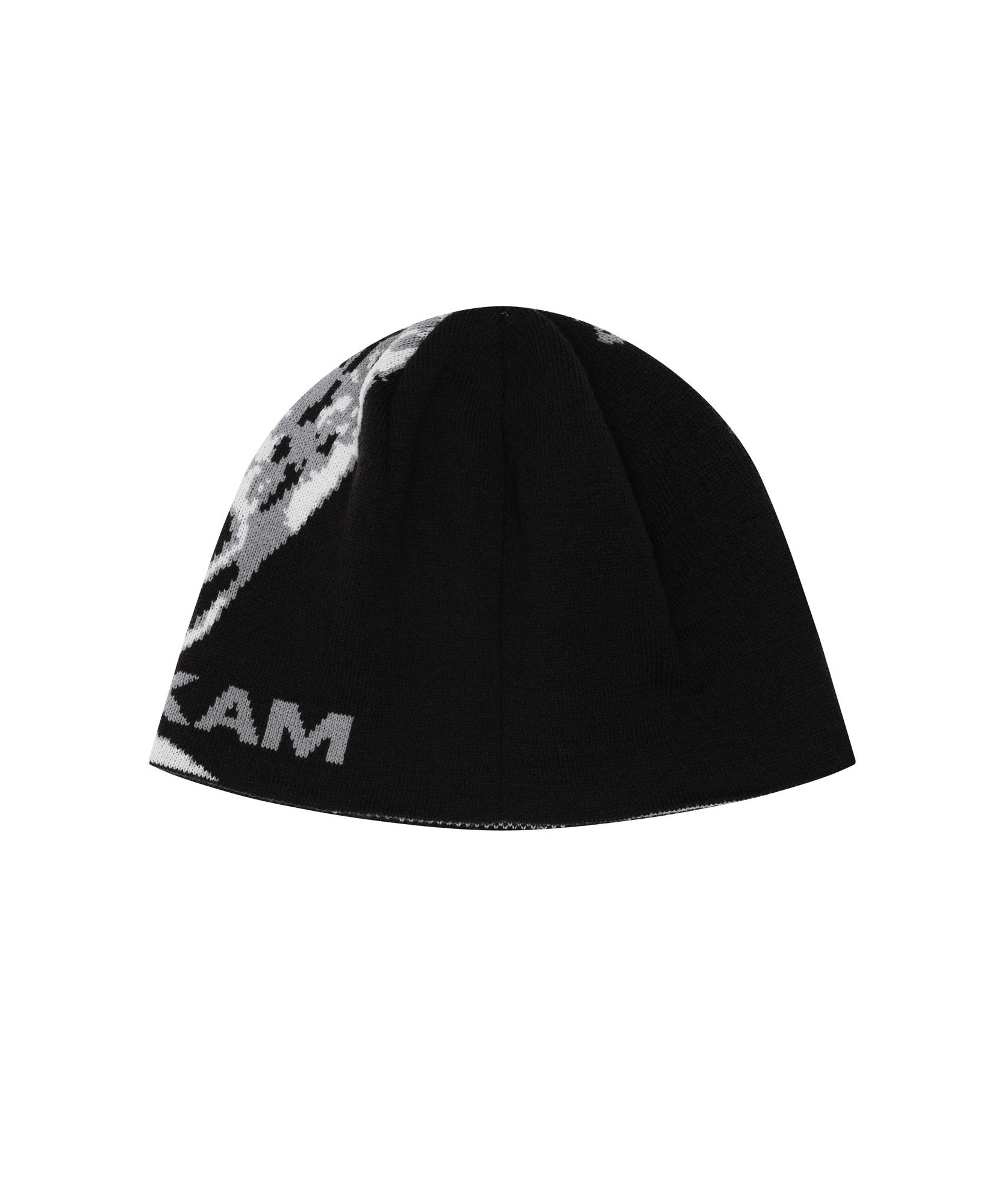 MUSINSA | AAKAM Scream Jacquard Beanie (Black)