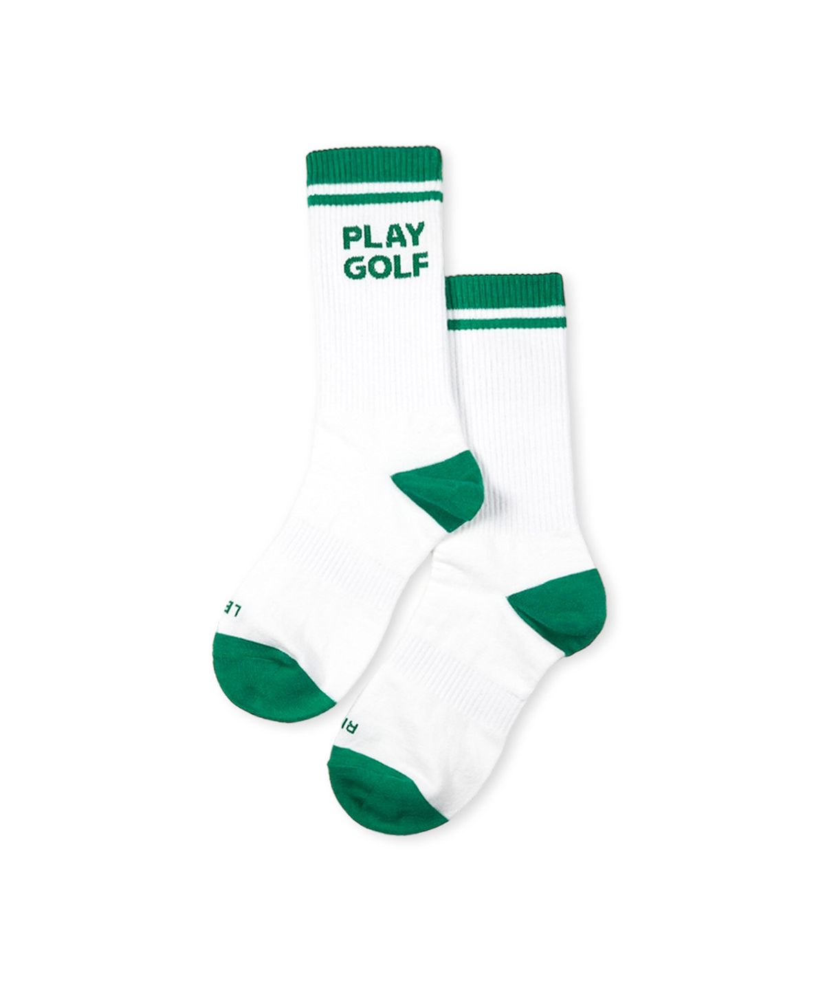 몽버디 골프(MONBIRDIE GOLF) DOUBLE LINE SPORT SOCKS 더블라인 로고 스포츠 발목양말 WHITE