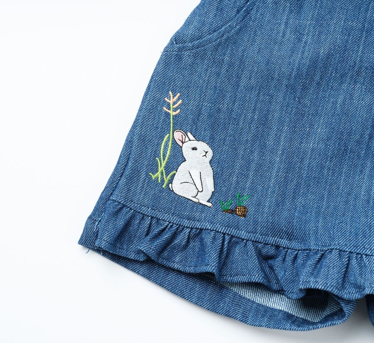라메종드도도(LA MAISON DE DODO) Lovely Pants Skirt with a Rabbit_치마바지