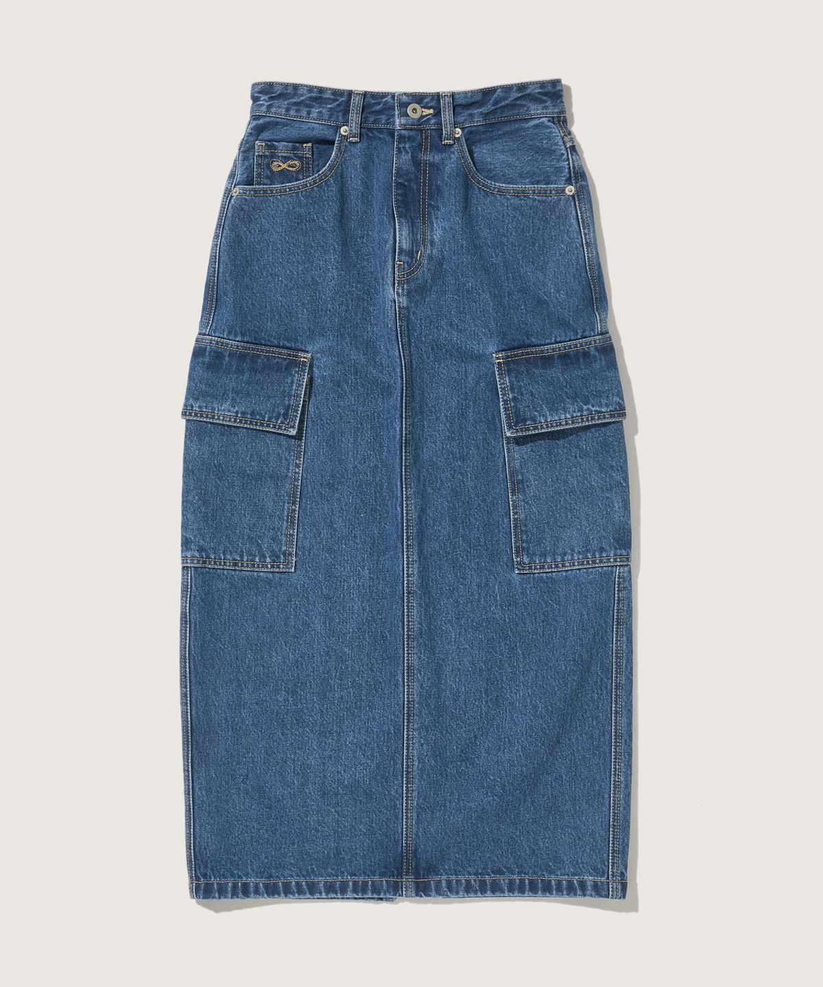 플랙 우먼(PLAC WOMEN) [ONNUK X PLAC] 카고 스커트 K42 미드 블루