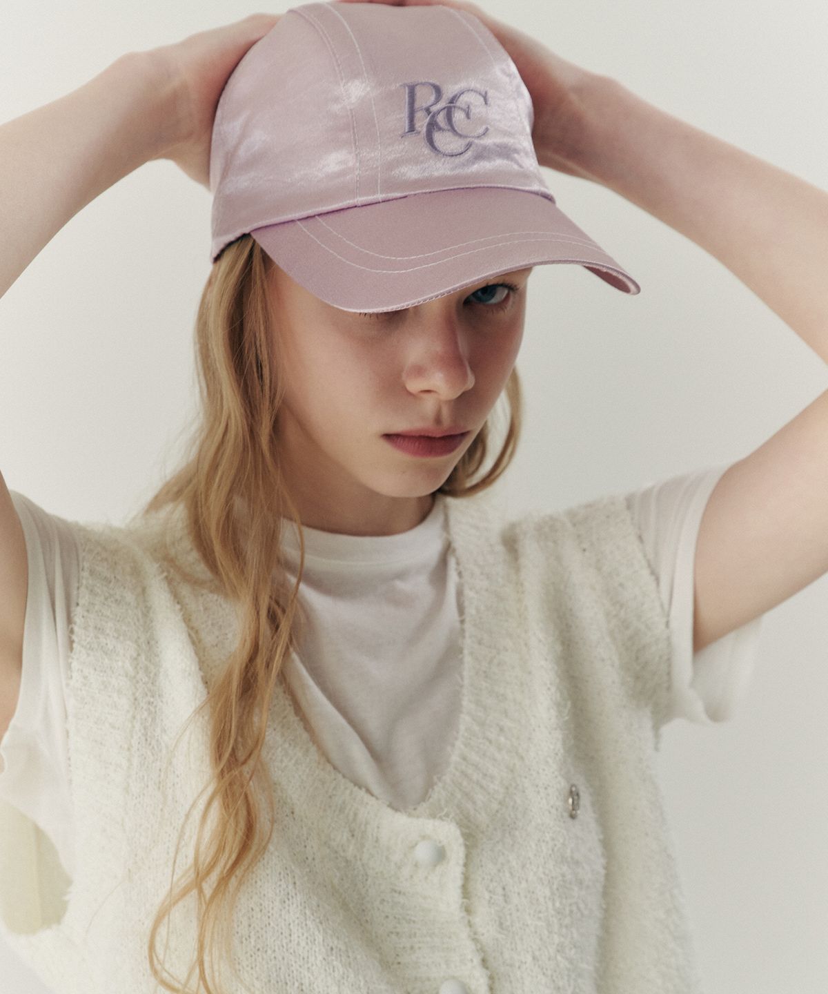 로씨로씨(ROCCI ROCCI) RCC Satin ball cap [PINK]