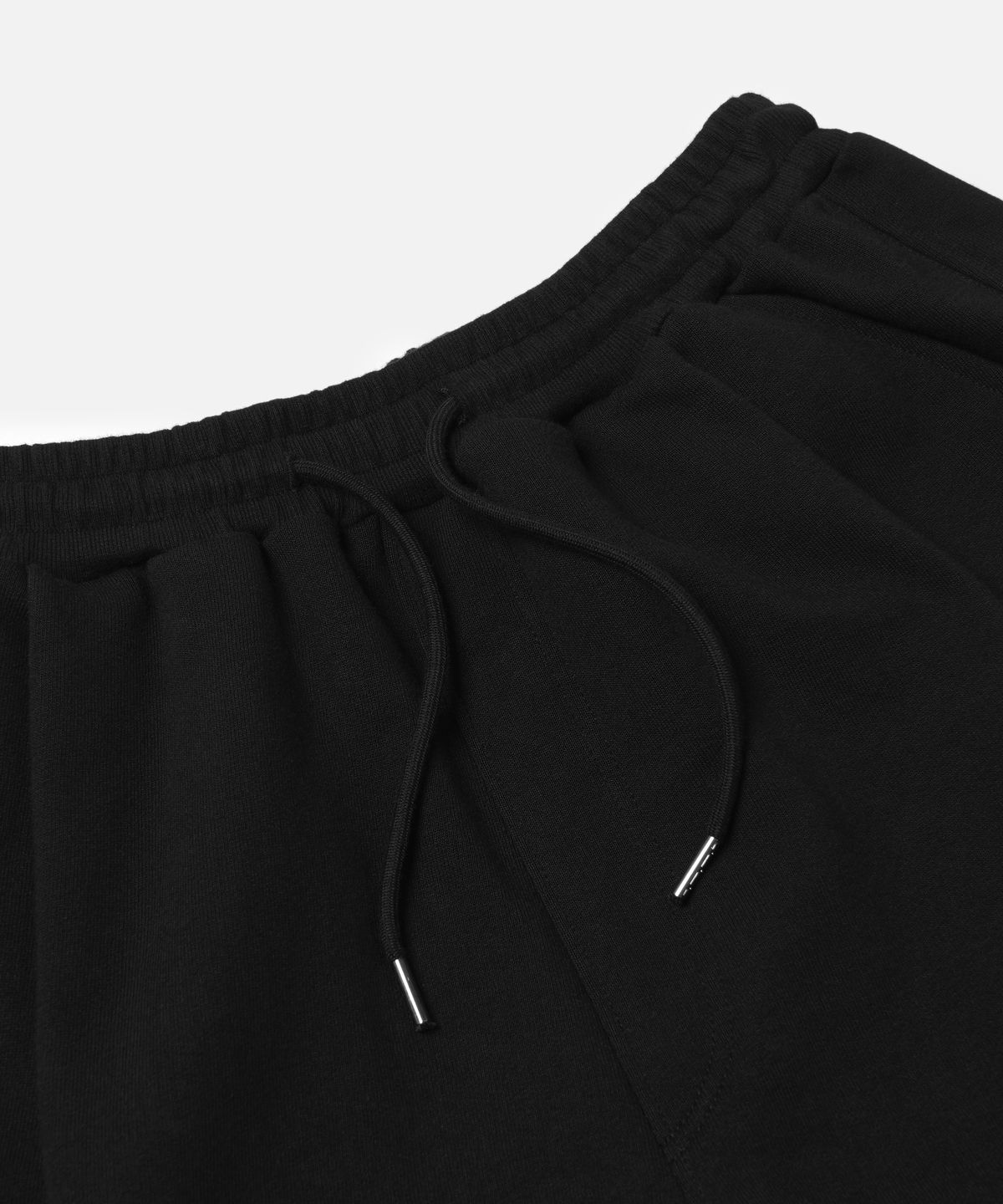 프리즘웍스(FRIZMWORKS) ONE TUCK SWEAT SHORTS _ BLACK