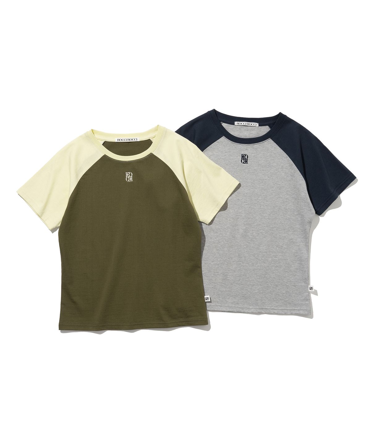 로씨로씨(ROCCI ROCCI) Classic Symbol Raglan T-shirt [MELANGE GREY]