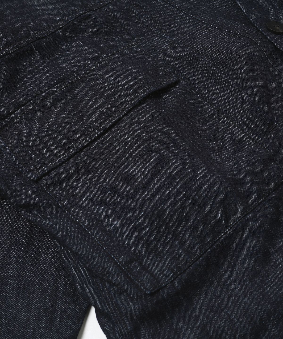 프리즘웍스(FRIZMWORKS) LINEN DENIM TRUCKER DURUMAGI _ INDIGO