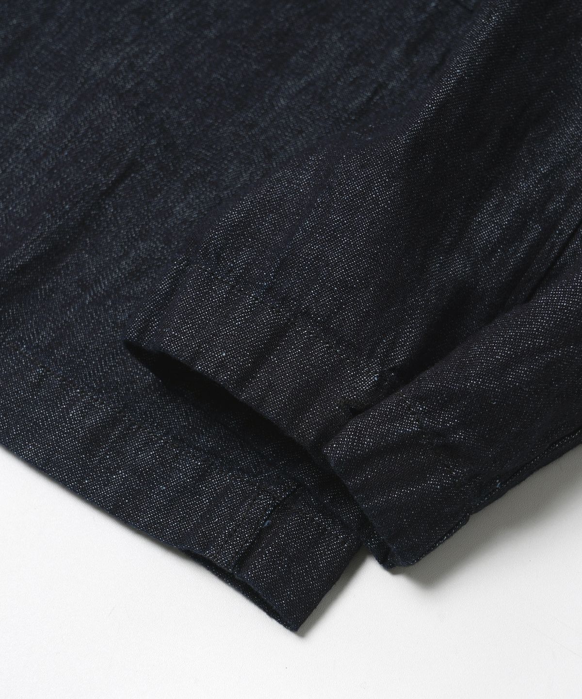 프리즘웍스(FRIZMWORKS) LINEN DENIM TRUCKER DURUMAGI _ INDIGO