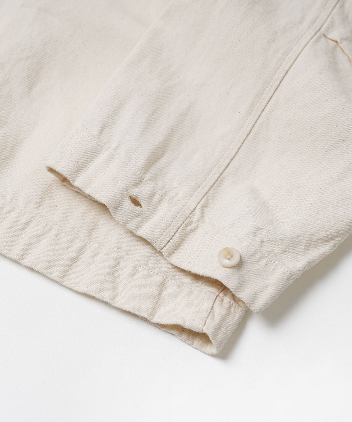 프리즘웍스(FRIZMWORKS) LINEN DENIM TRUCKER DURUMAGI _ NATURAL