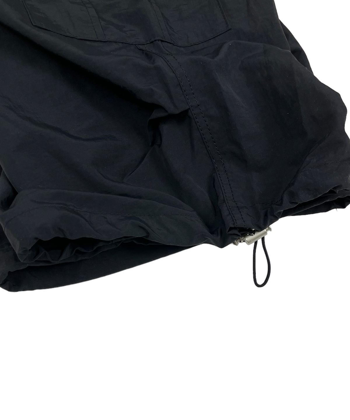 스케이터락(SK8ER ROCK) Nylon Cargo Wide Long Half Pants black