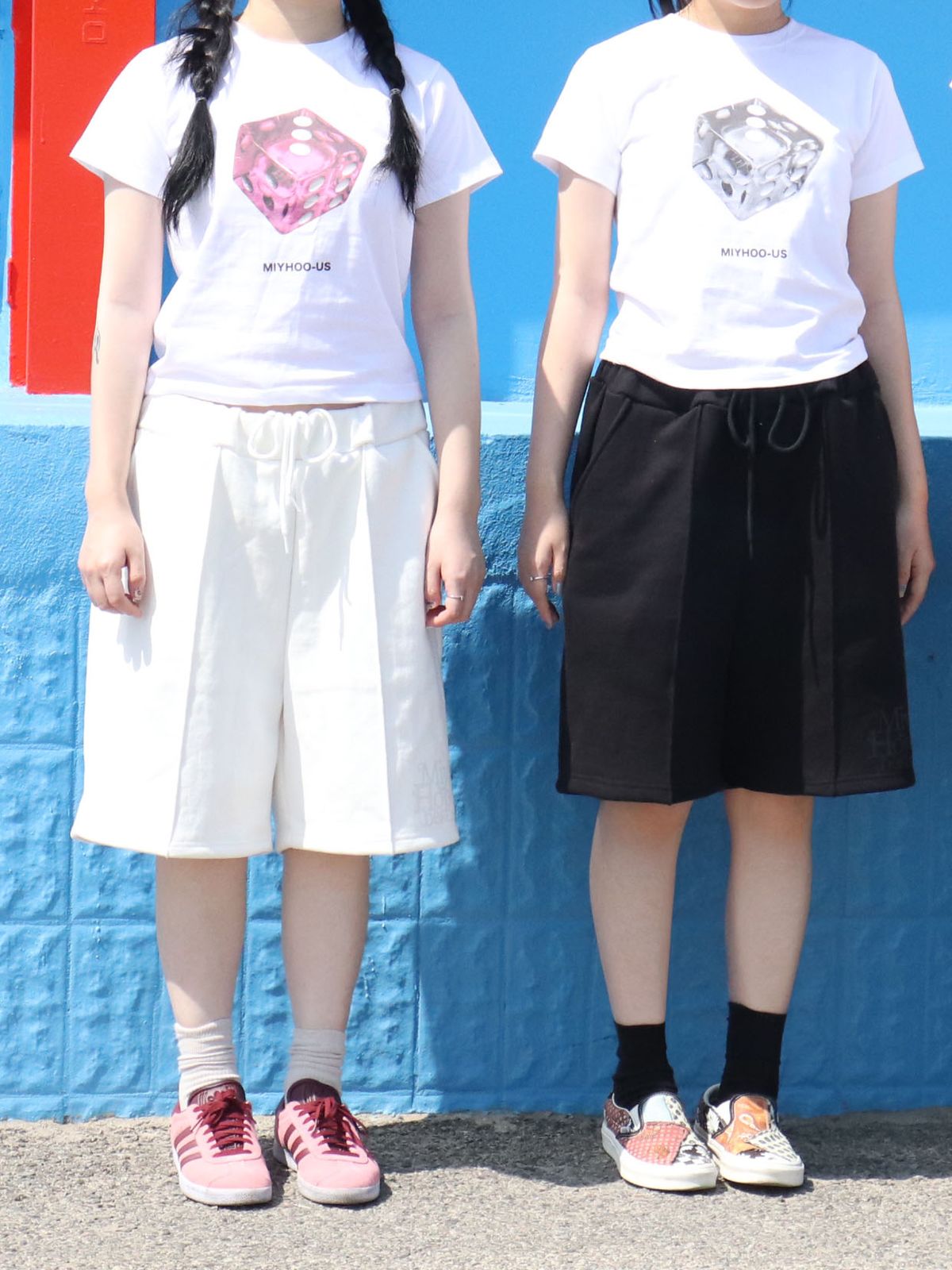 미와이후(MIYHOO) LOGO SHORTS (WHITE)