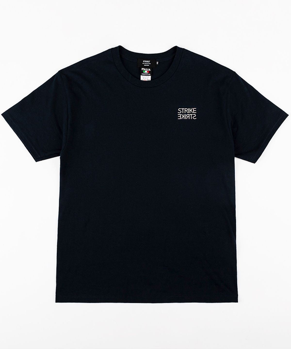 스트라이크(STRIKE) Stud Reversal Logo Regular T-Shirt (NAVY)
