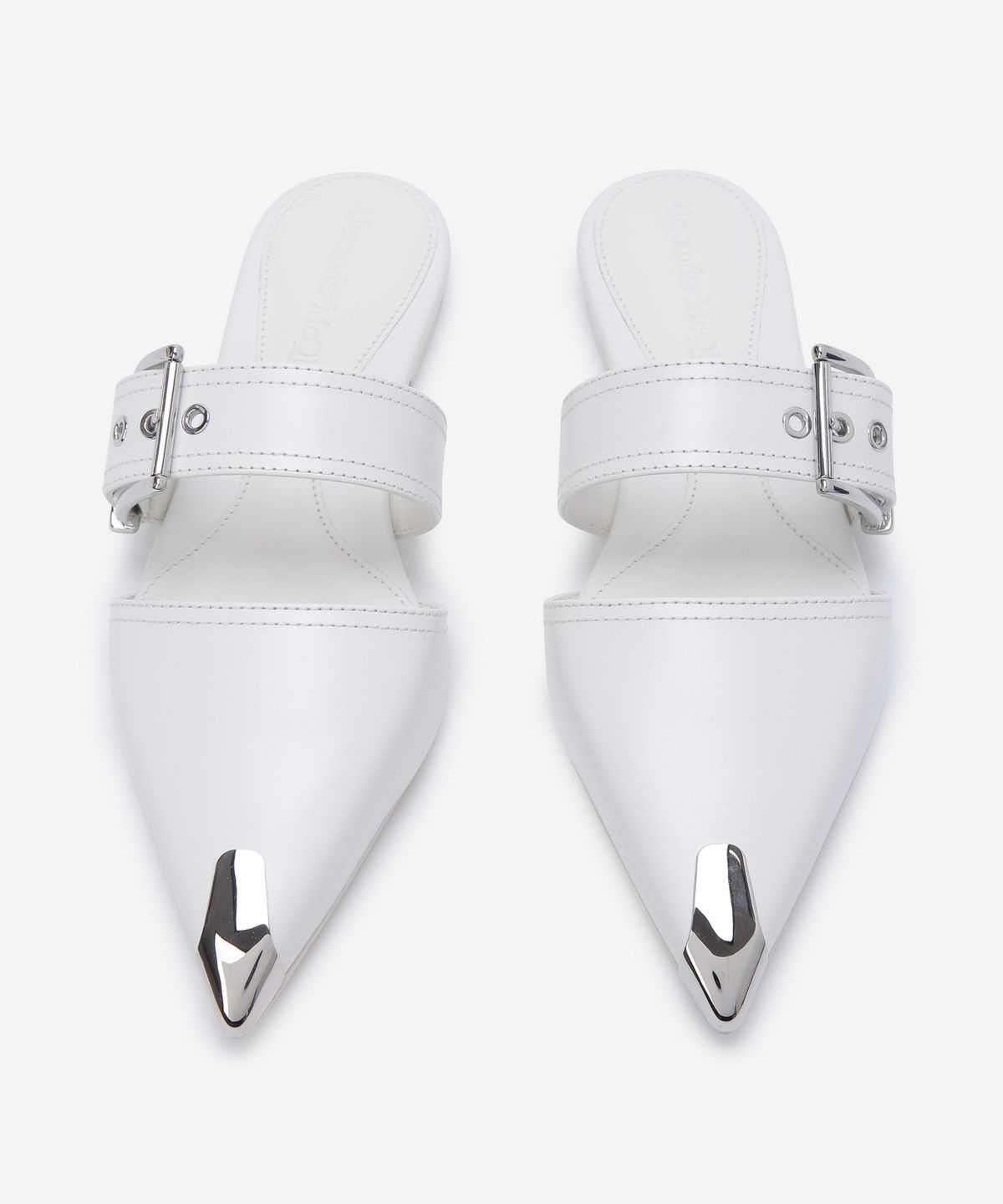 알렉산더 맥퀸(ALEXANDER McQUEEN) 포멀 펑크 뮬 - 화이트 / 733188WHSWD9359