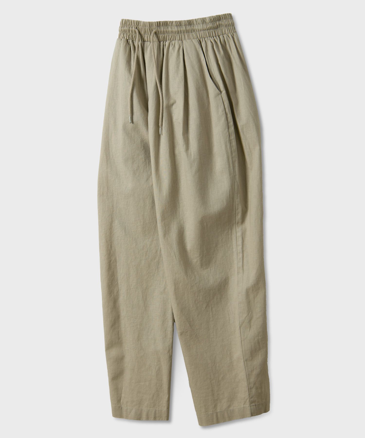 MUSINSA | BLACK MOMENT Cool Linen Tapered Wide Pintuck