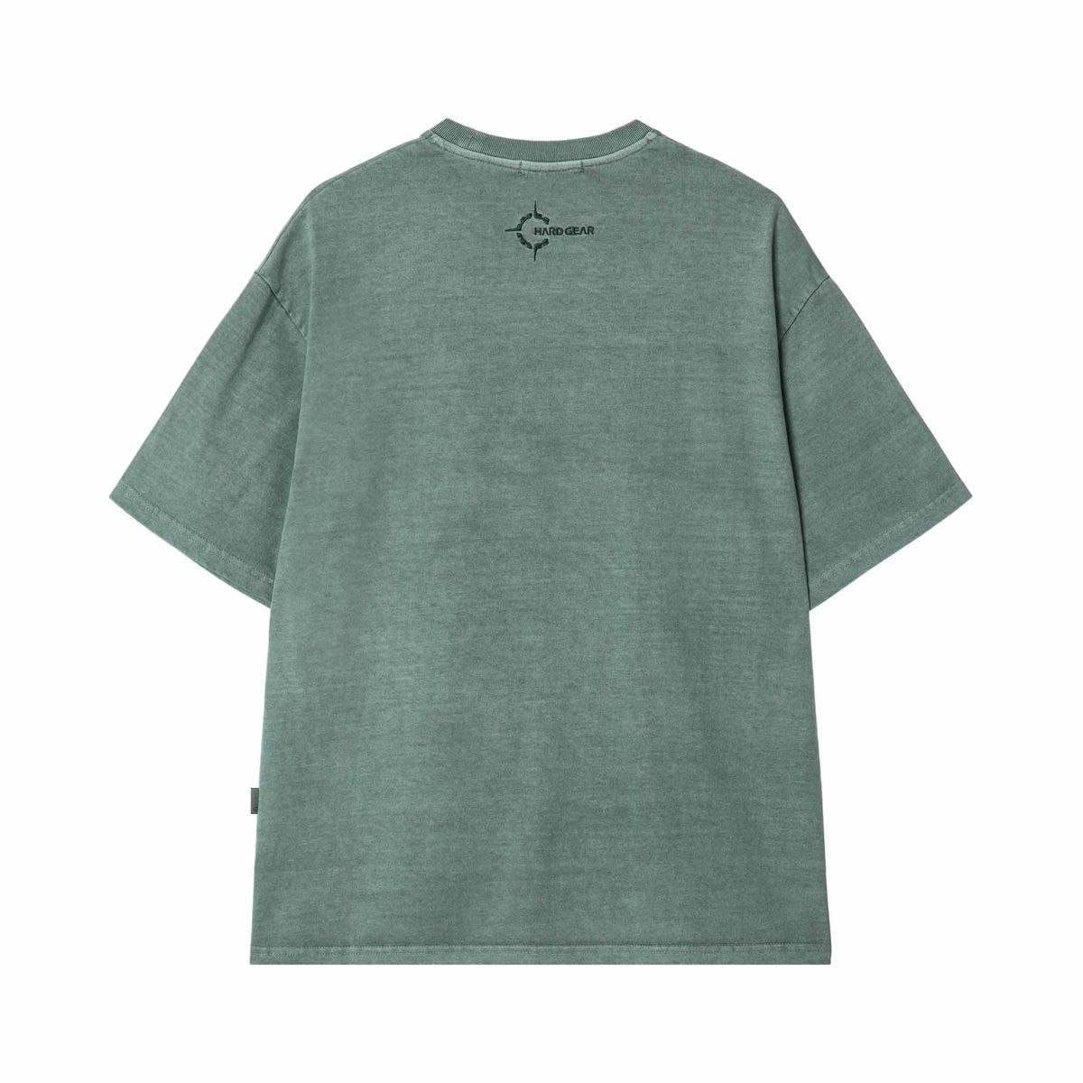 하드기어 어패럴(HARDGEAR APPAREL) 피그먼트 다이드 빅로고 티 그린