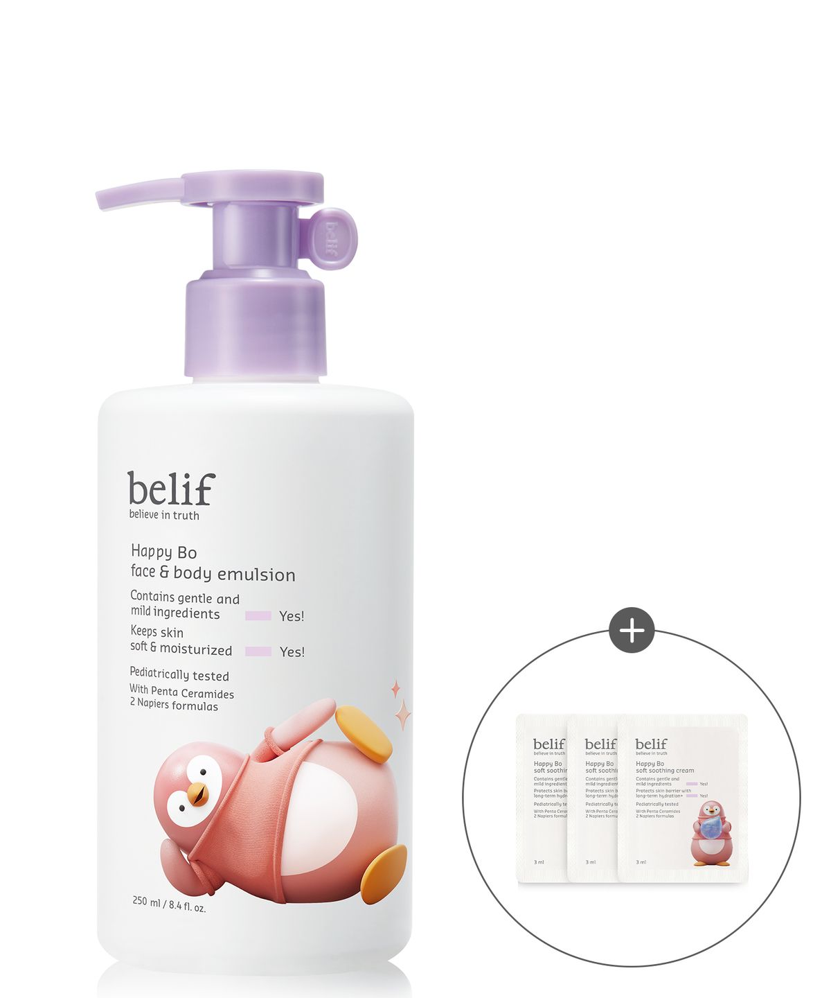 빌리프(BELIF) 해피 보 페이스앤바디 에멀전 250ml