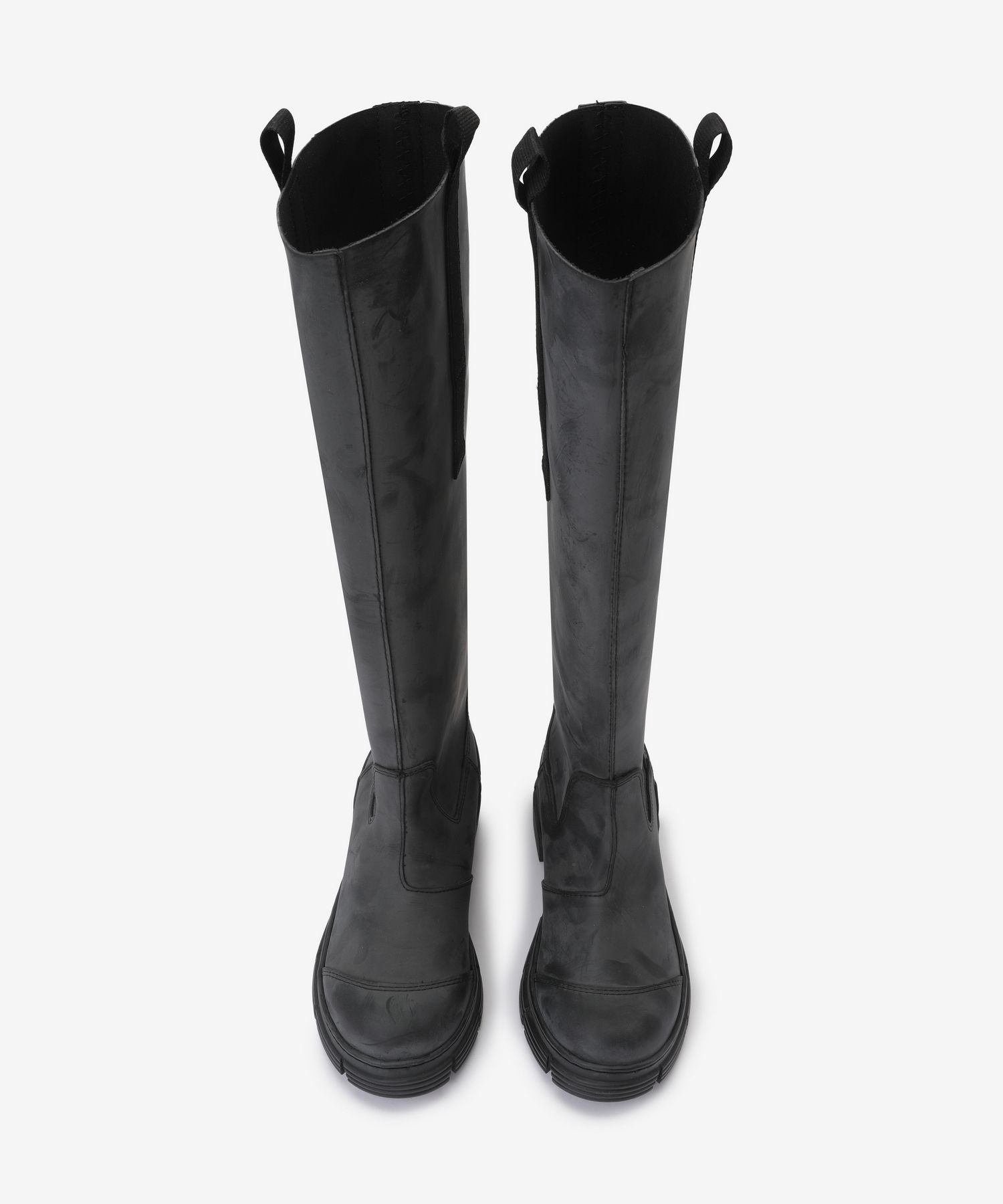 MUSINSA | GANNI Recycle Rubber Country High Boots - Black