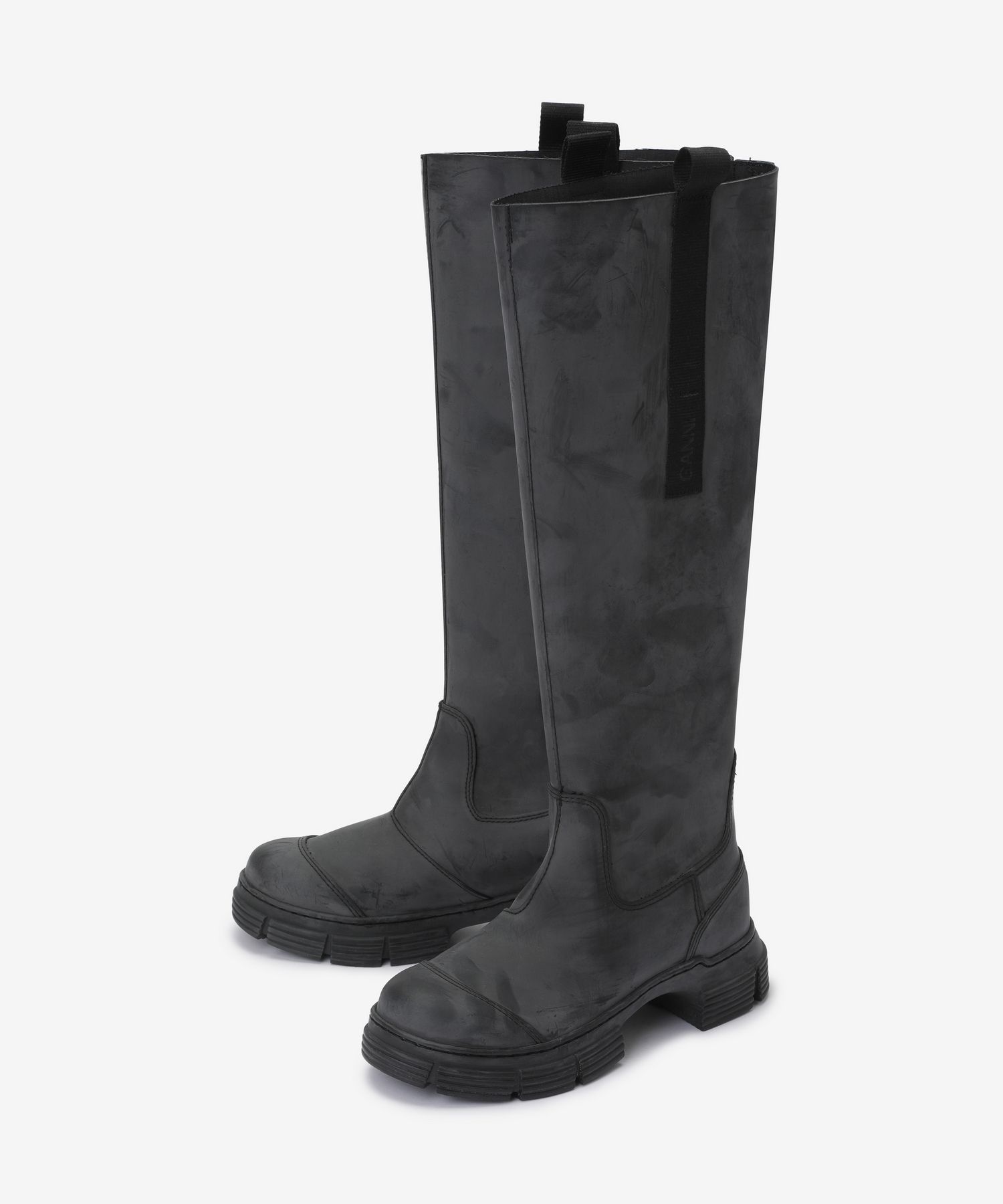 ★Ganni★ Recycled Rubber Country High Boots Black S1913099 MUSINSA | GANNI Recycle Rubber Country High Boots - Black
