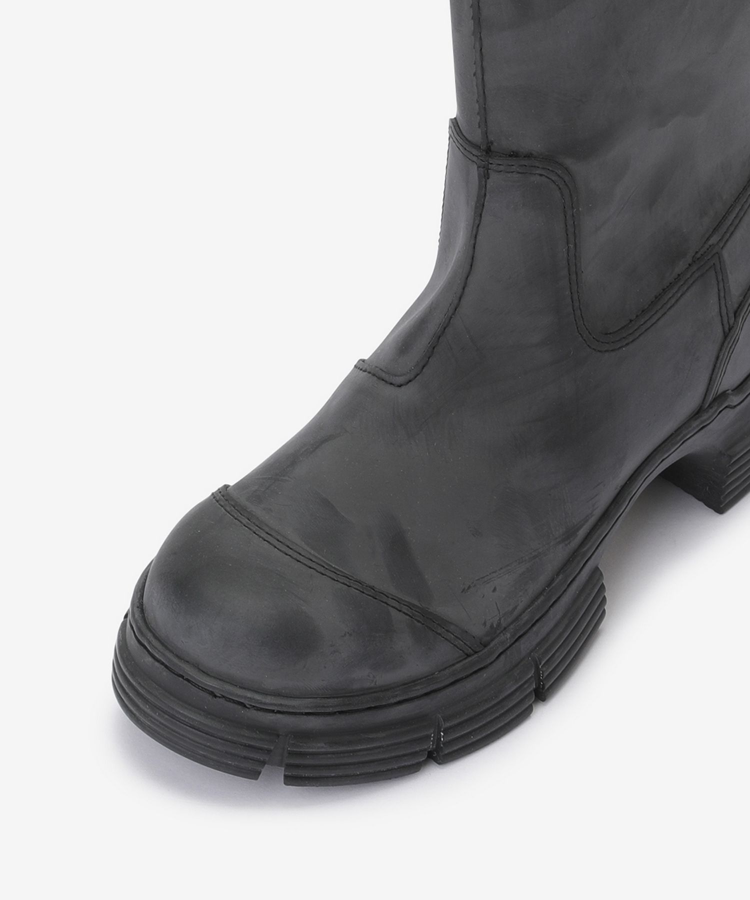★Ganni★ Recycled Rubber Country High Boots Black S1913099 MUSINSA | GANNI Recycle Rubber Country High Boots - Black
