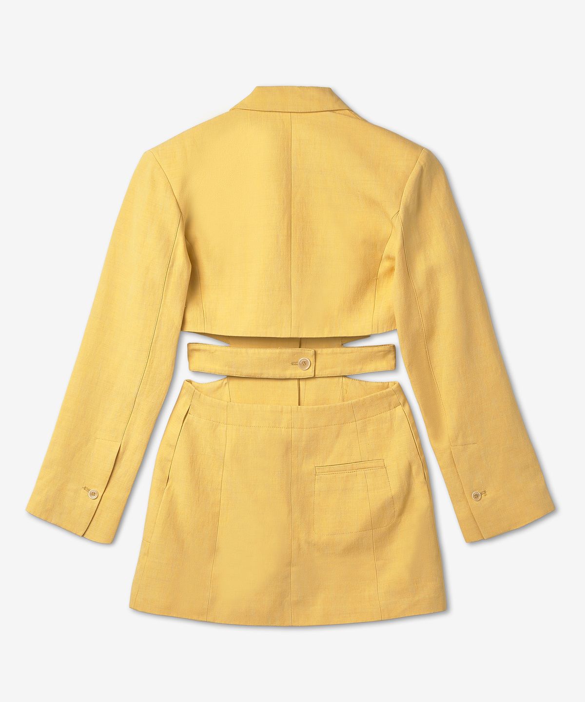 자크뮈스(JACQUEMUS) 라 로브 바리 원피스 - 옐로우 / 221DR0161069250