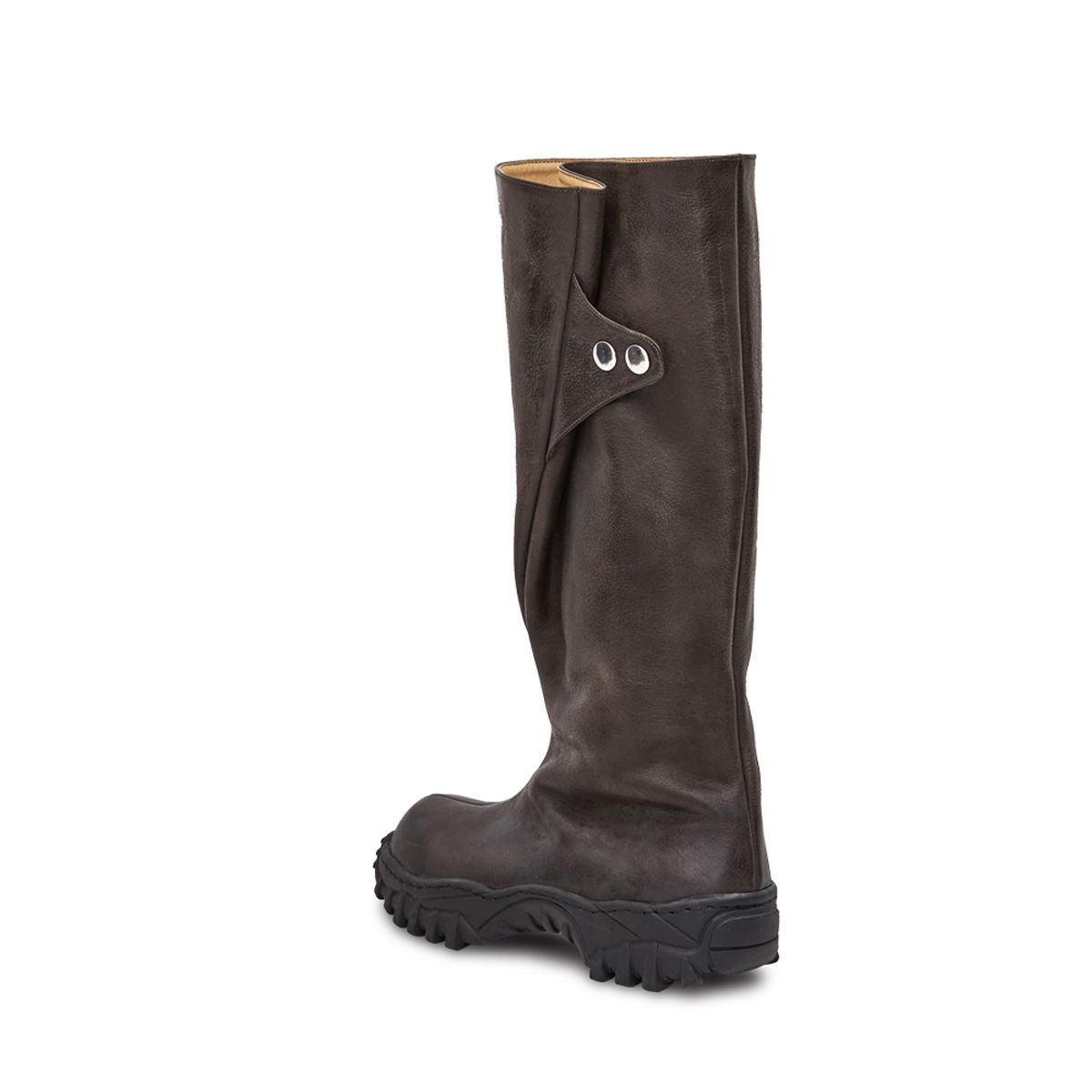 네거티브쓰리(NEGATIVETHREE) Folded long boots KHAKI BROWN