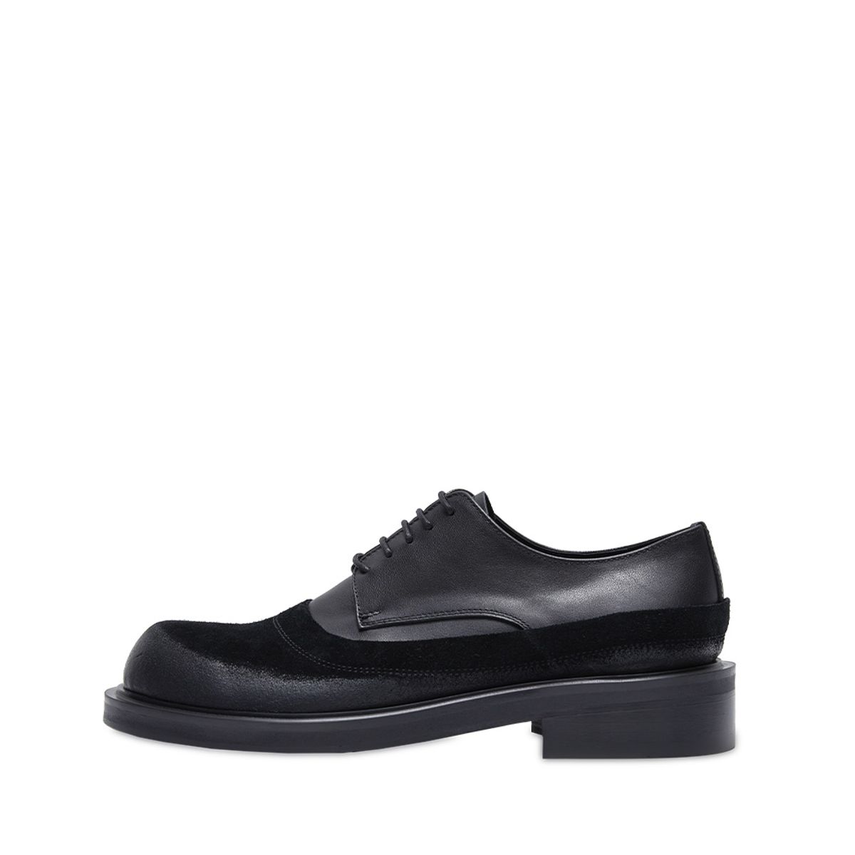 네거티브쓰리(NEGATIVETHREE) Derby Shoes   SUEDE BLACK