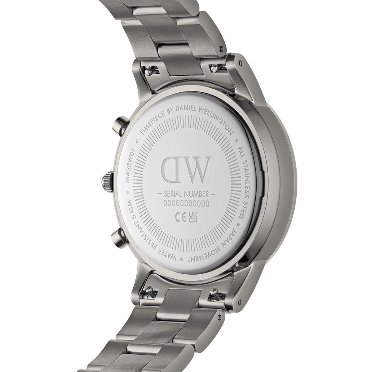 다니엘 웰링턴(DANIEL WELLINGTON) ICONIC CHRONOGRAPH LINK GRAPHITE 그레이 남자시계
